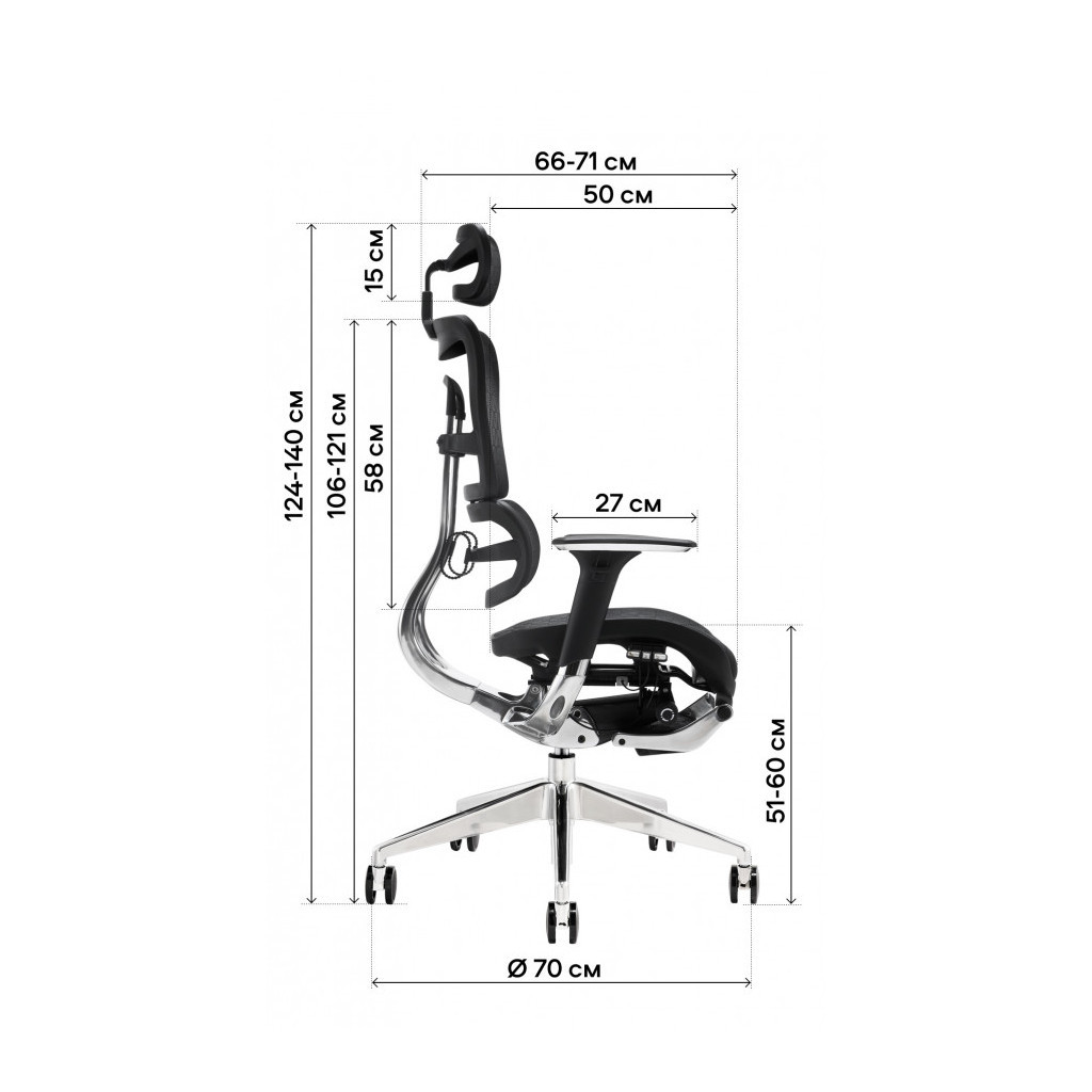 Офісне крісло GT Racer X-801L Black (X-801L Black (W-21)) - зображення 6