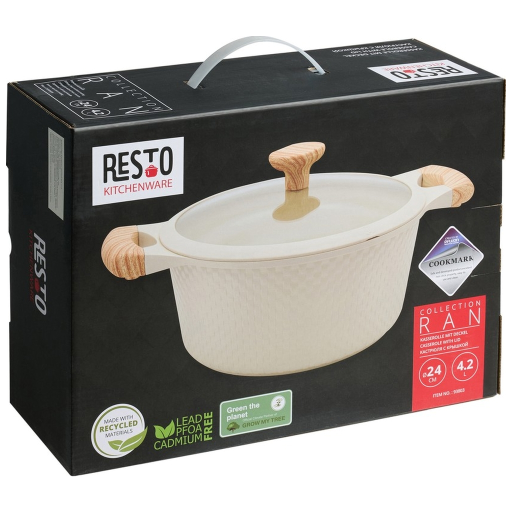 Каструля Resto Ran біла 24 см 4,2 л (93803) - зображення 12