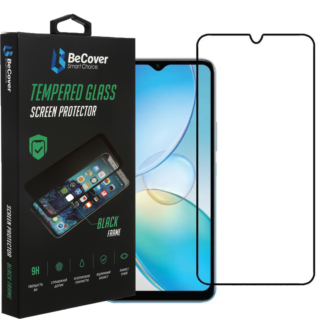 Скло захисне BeCover Infinix Hot 12і (X665B) Black (708540) - зображення 1