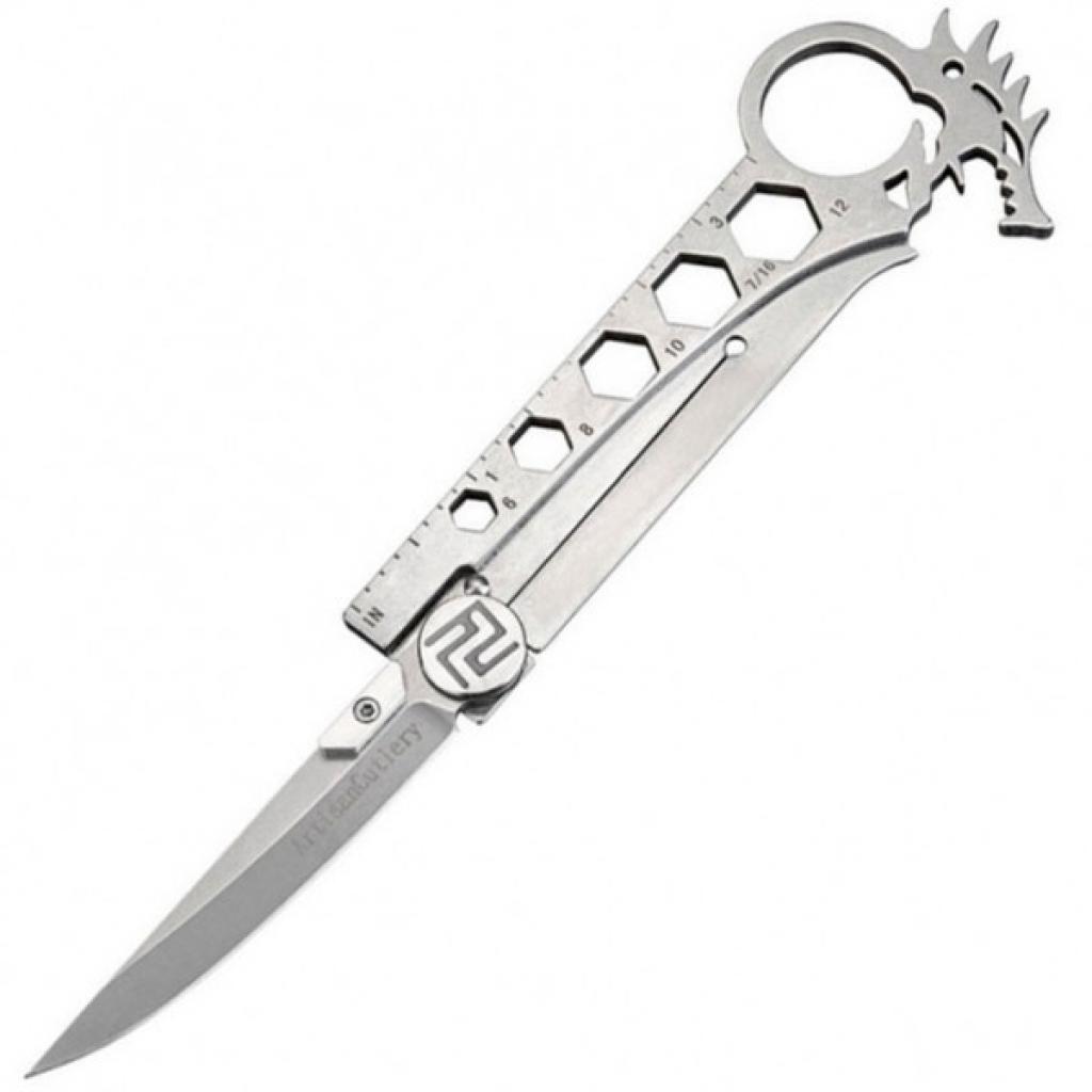 Ніж Artisan Dragon Grey AUS-8, Steel Handle (1606-GY) - зображення 1