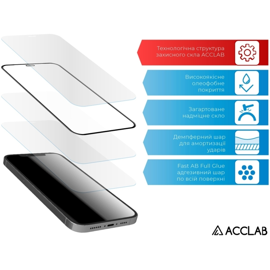 Скло захисне ACCLAB Full Glue MOTO E13 Black (1283126573620) - зображення 4