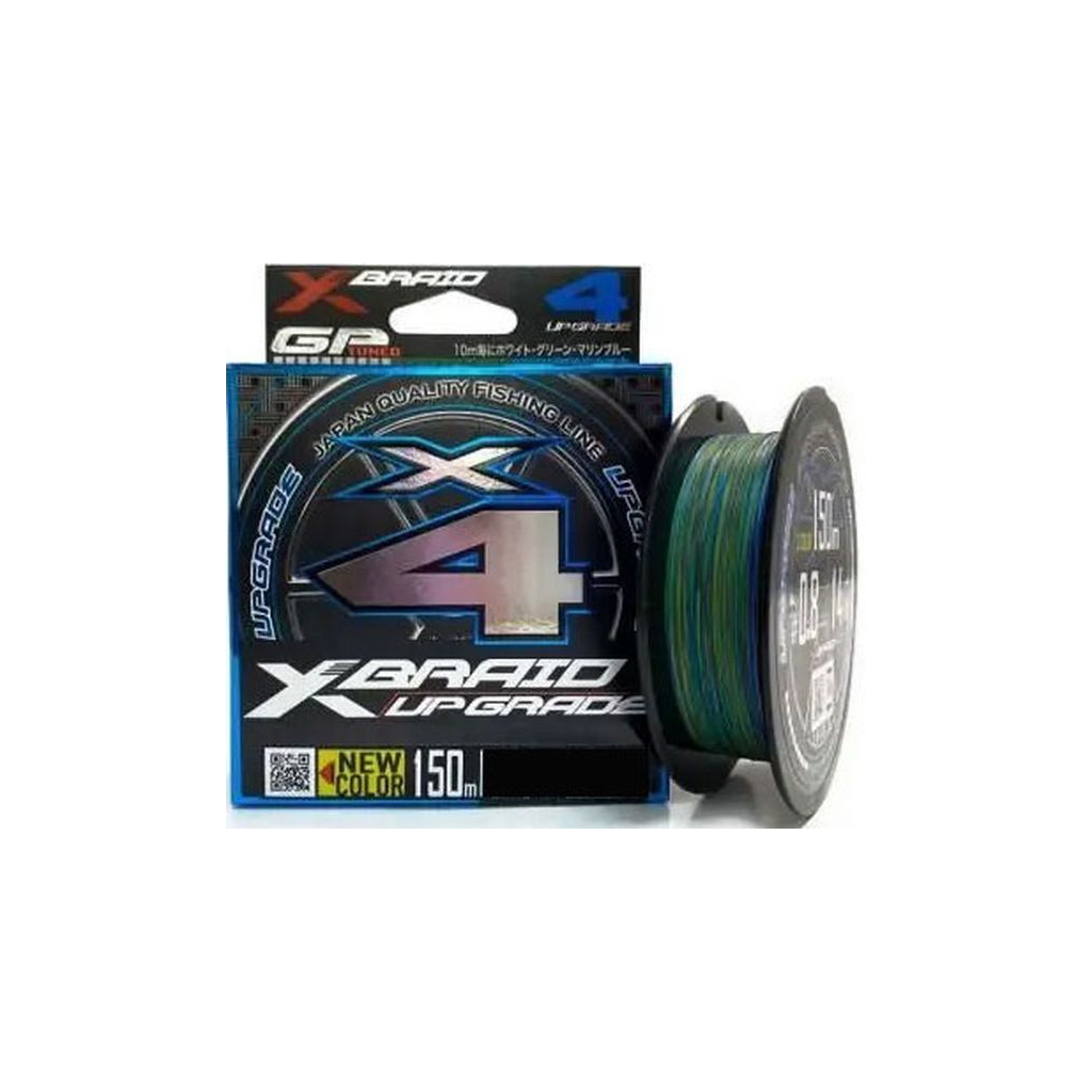 Шнур YGK X-Braid Upgrade X4 Multi Color 150m 0.4/0.104mm 8lb/3.6kg (5545.04.13) - зображення 1