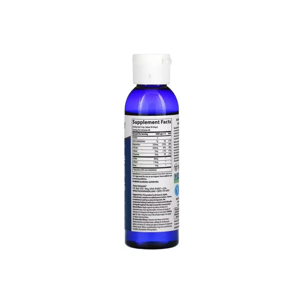 Мінерали Trace Minerals Полный спектр микроэлементов в каплях, ConcenTrace, Full Spectrum, (TMR-00006) - зображення 2