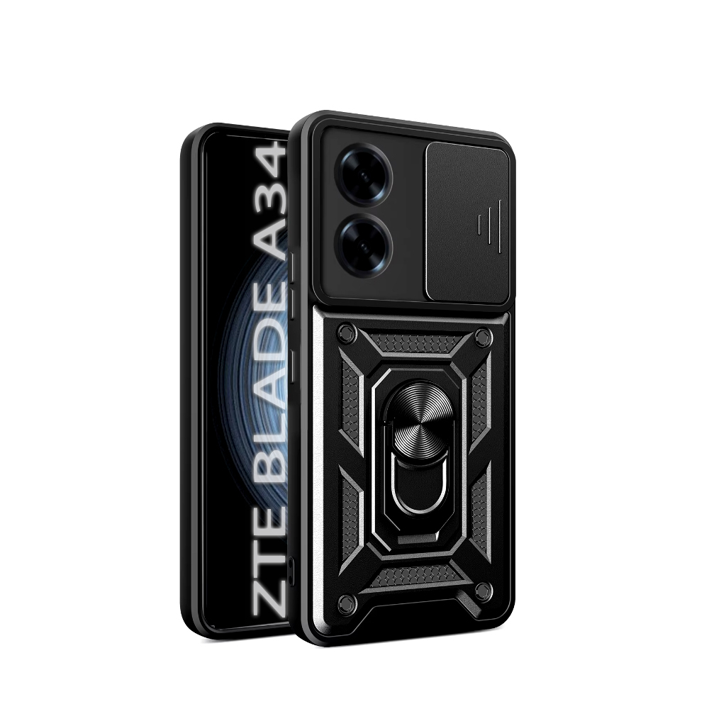 Чохол до мобільного телефона BeCover Military ZTE Blade A34 Black (712173) - зображення 1