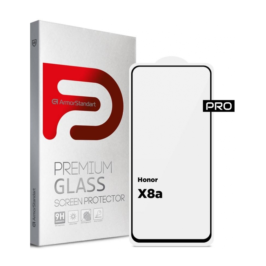 Скло захисне Armorstandart Pro Honor X8a Black (ARM69379) - зображення 1