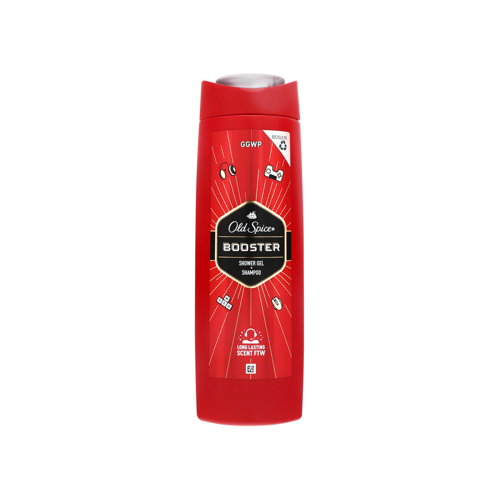 Гель для душу Old Spice Booster 2-в-1 400 мл (8006540186701) - зображення 1