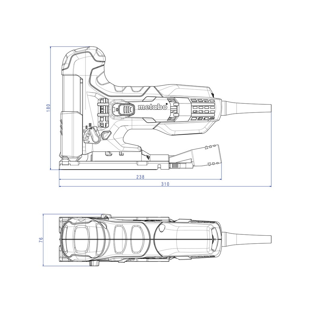 Електролобзик Metabo STE100Quick (601100000) - зображення 2