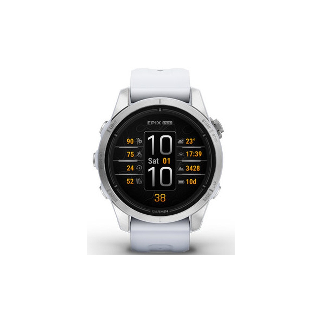 Смарт-годинник Garmin EPIX PRO (g2), 42, Glass, SS, Whitstn, GPS (010-02802-01) - зображення 2