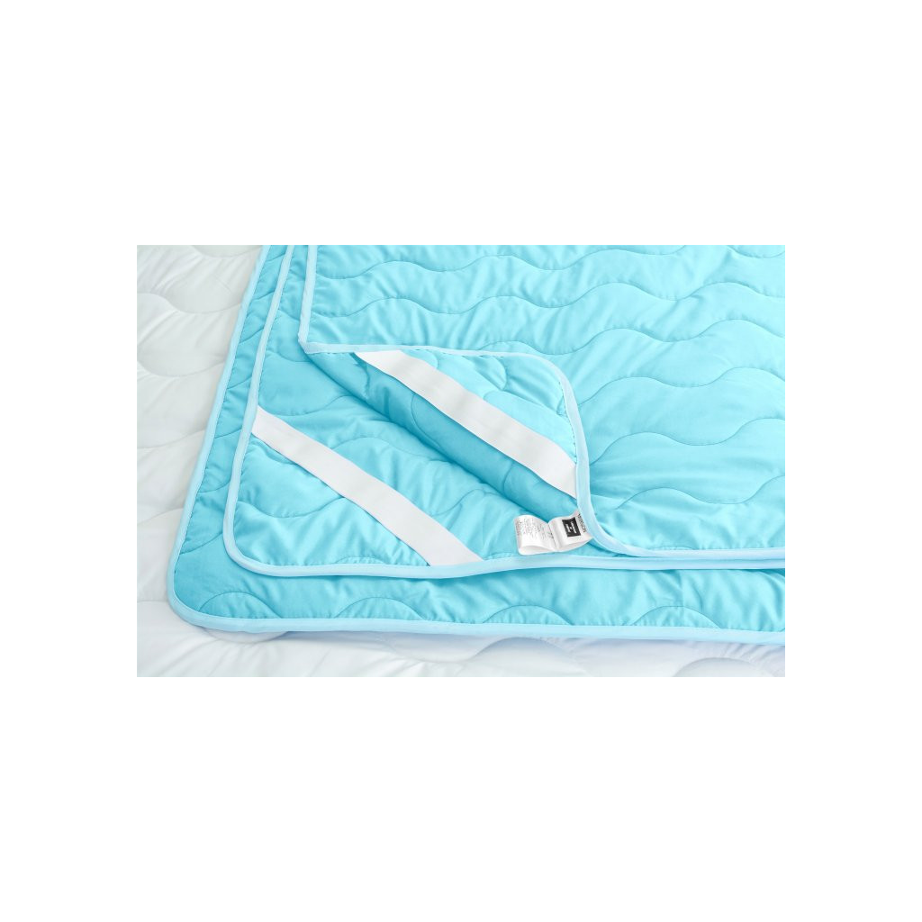 Наматрацник MirSon Eco Light №1725 Silk Air-line на резинці по кутках Blue 80x160 см (2200002890809) - зображення 5