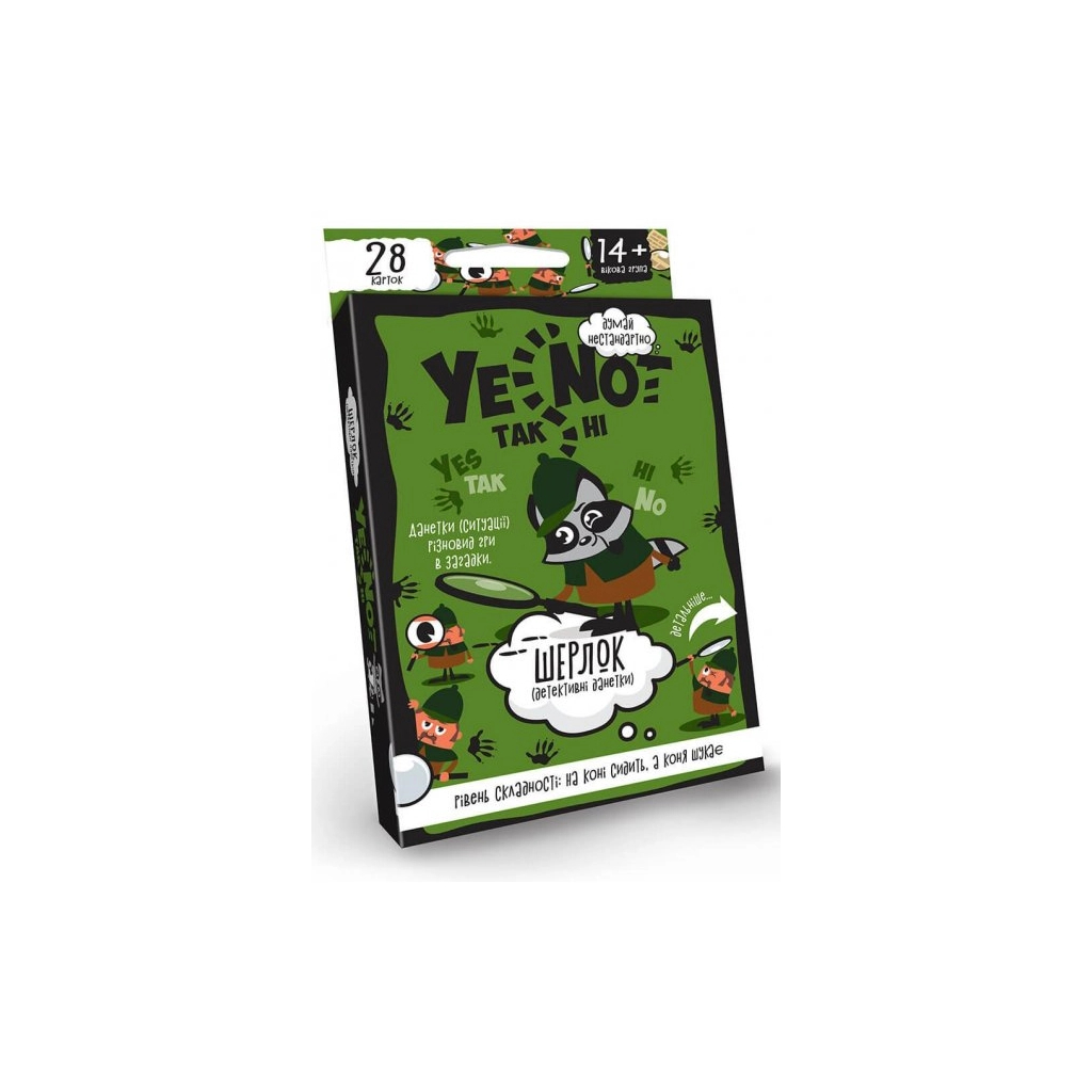 Настільна гра Danko Toys ТакНі. Шерлок (укр) (YEN-01-04U) - зображення 1