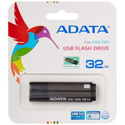 USB флеш накопичувач ADATA 32GB S102PRO Gray USB 3.1 (AS102P-32G-RGY) - зображення 5