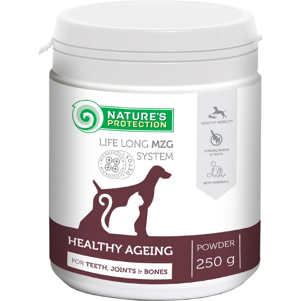 Пробіотична добавка для тварин Nature's Protection Ageing Formula для собак і котів похилого віку 250 г (CAN451425) - зображення 1