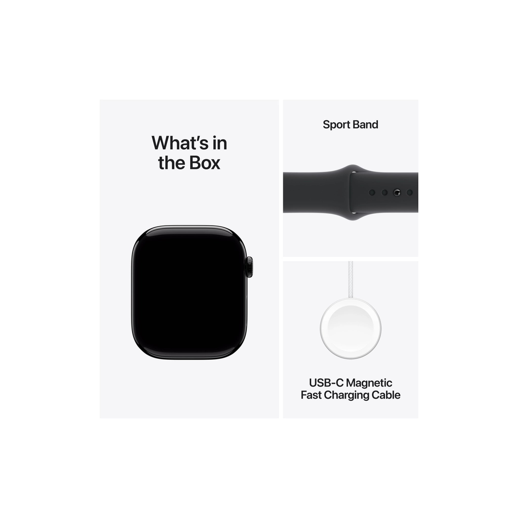 Смарт-годинник Apple Watch Series 10 GPS 46mm Jet Black Aluminium Case with Black Sport Band - S/M (MWWP3QH/A) - изображение 9