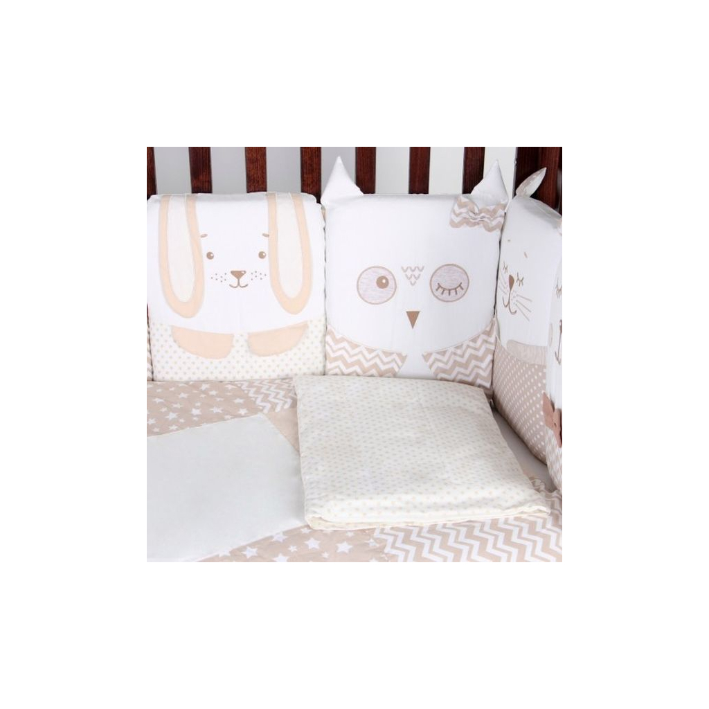 Дитячий постільний набір Верес Smiling animals beige new (216.06.110*90) - изображение 2