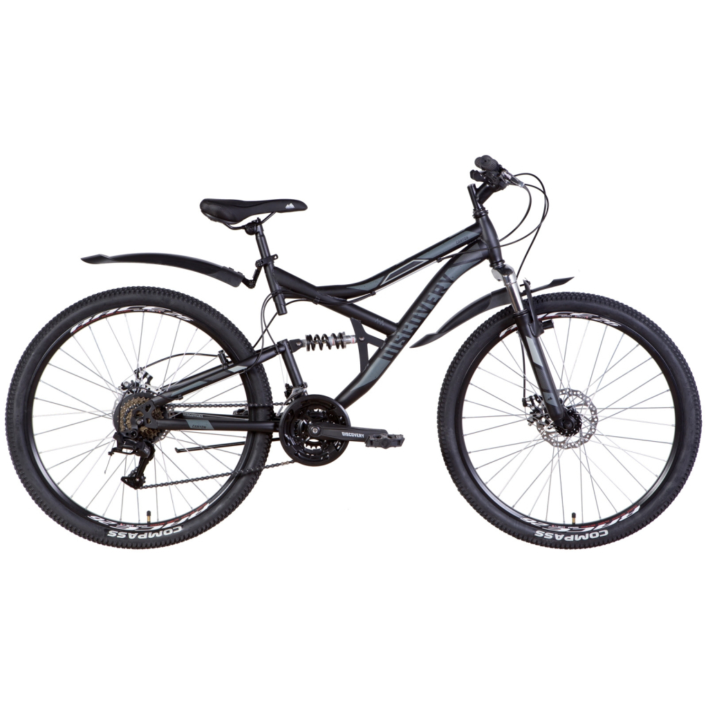 Велосипед Discovery 26" Canyon AM2 DD рама-17,5" 2022 Black/Grey (OPS-DIS-26-444) - зображення 1