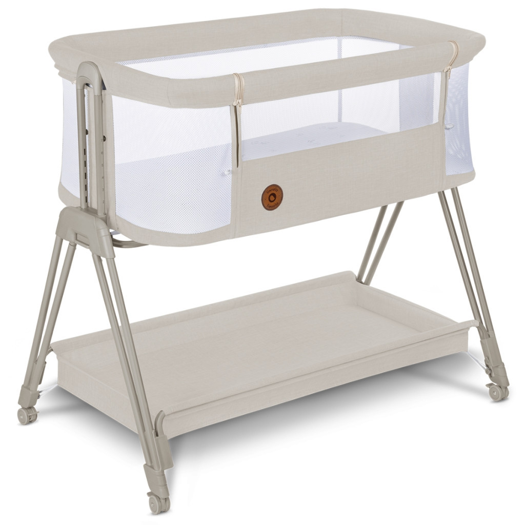 Ліжечко Lionelo приставне Luna Beige Sand (LO-LUNA BEIGE SAND) - зображення 1