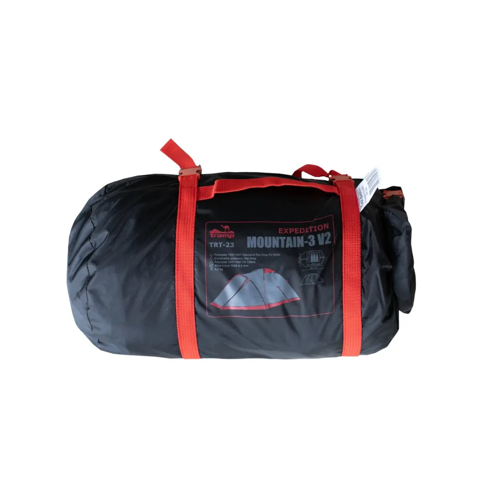 Намет Tramp Mountain 3 V2 Grey/Red (TRT-023) - зображення 12