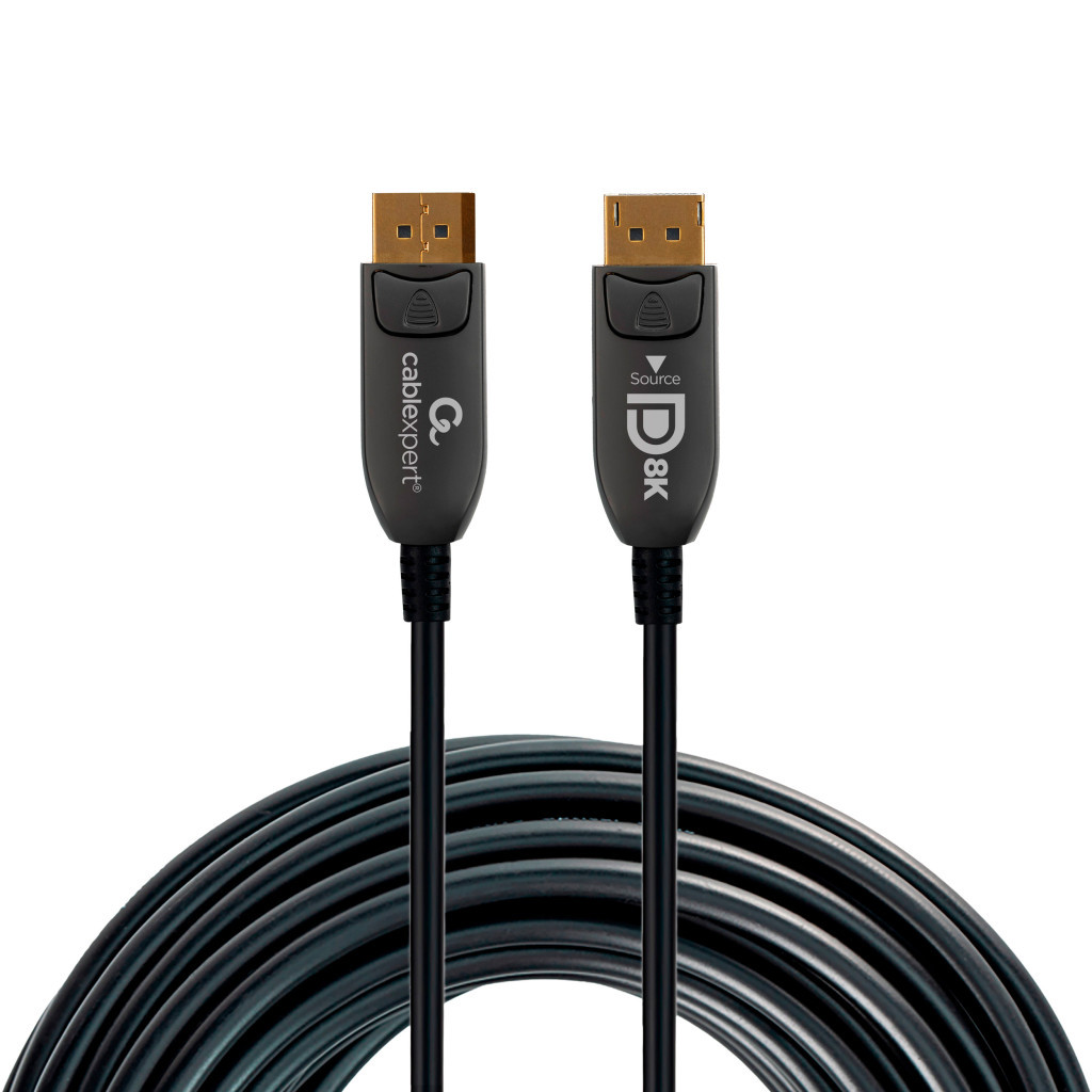 Кабель мультимедійний DisplayPort to DisplayPort 10.0m V.1.4 8K 60Hz/4K 120Hz Optic (AOC) Cablexpert (CC-DP8K-AOC-10M) - зображення 2