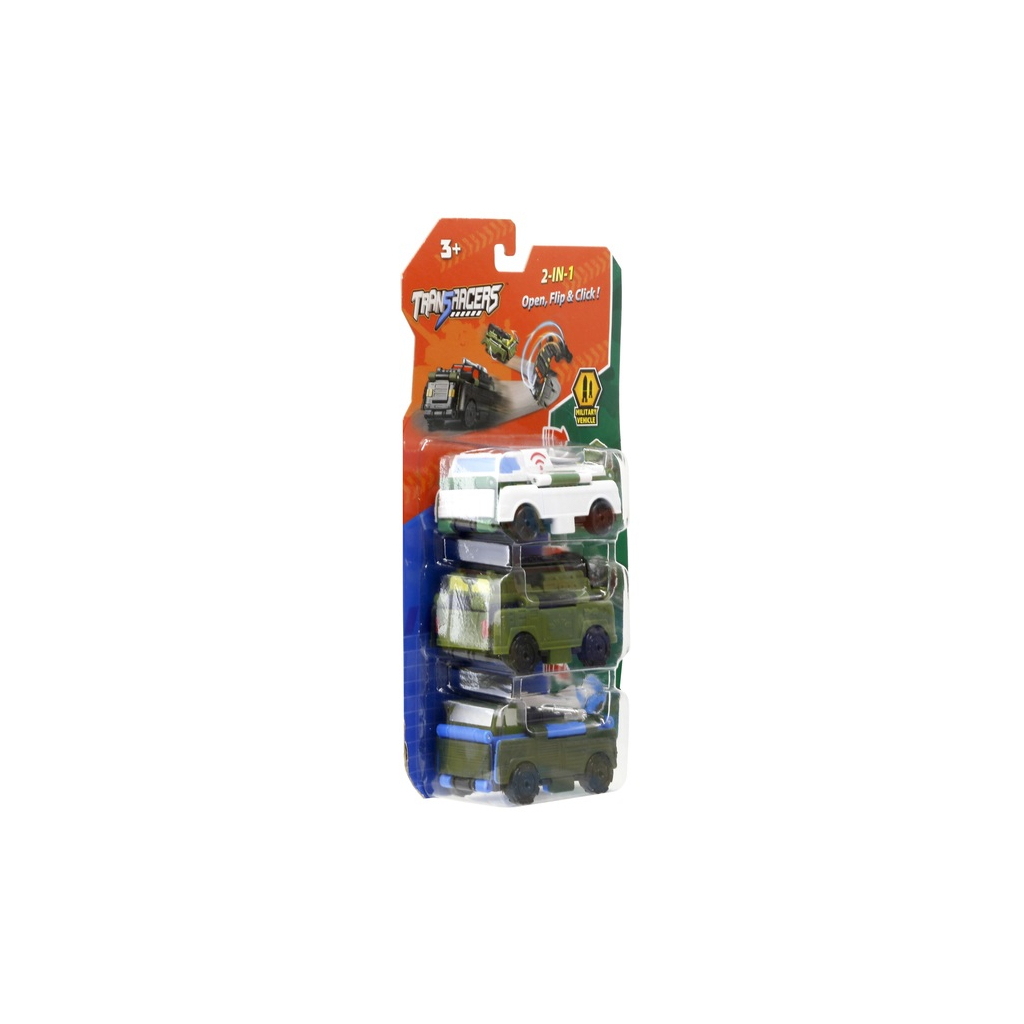 Машина TransRacers 2 в 1 Війський транспорт, 3 шт (6618734) - зображення 3