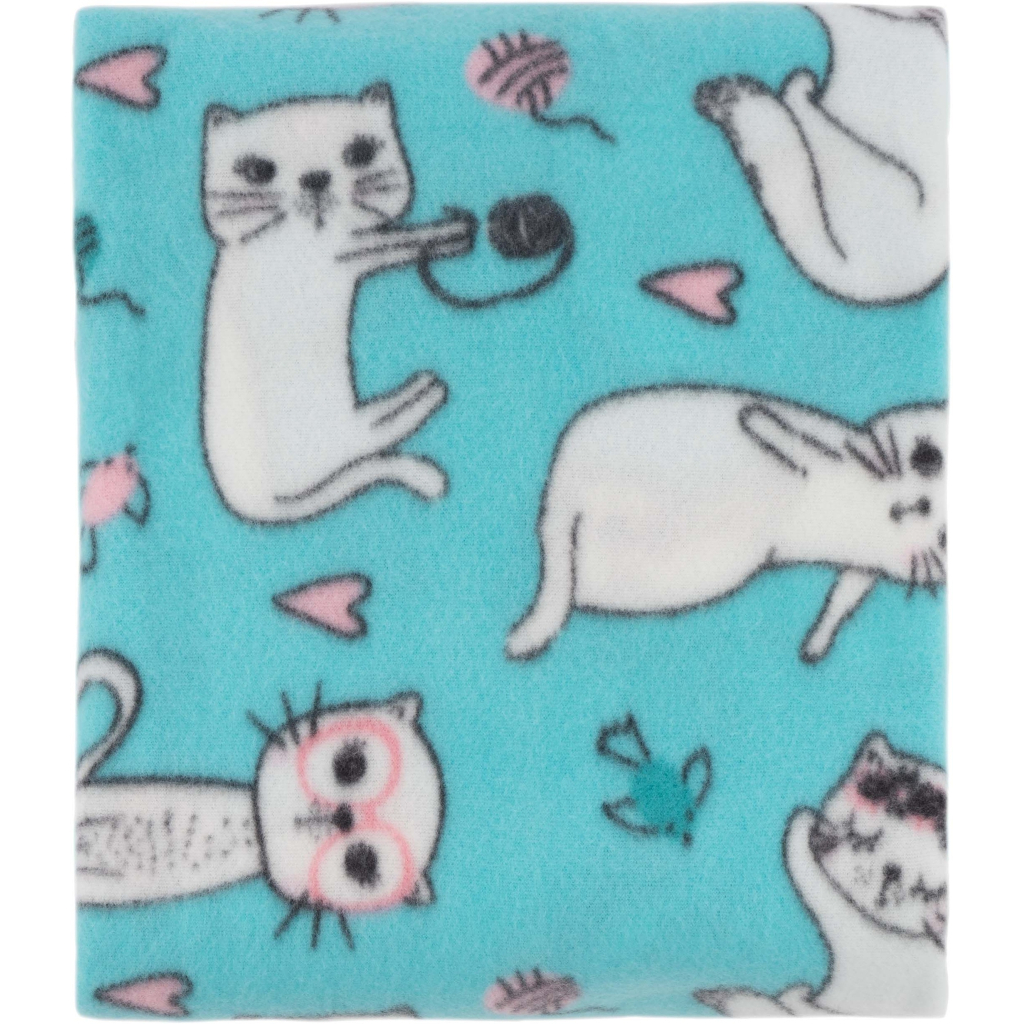 Плед Ardesto Fleece 100% поліестер, котики, блакитний 130х160 см (ART0726PB) - зображення 3