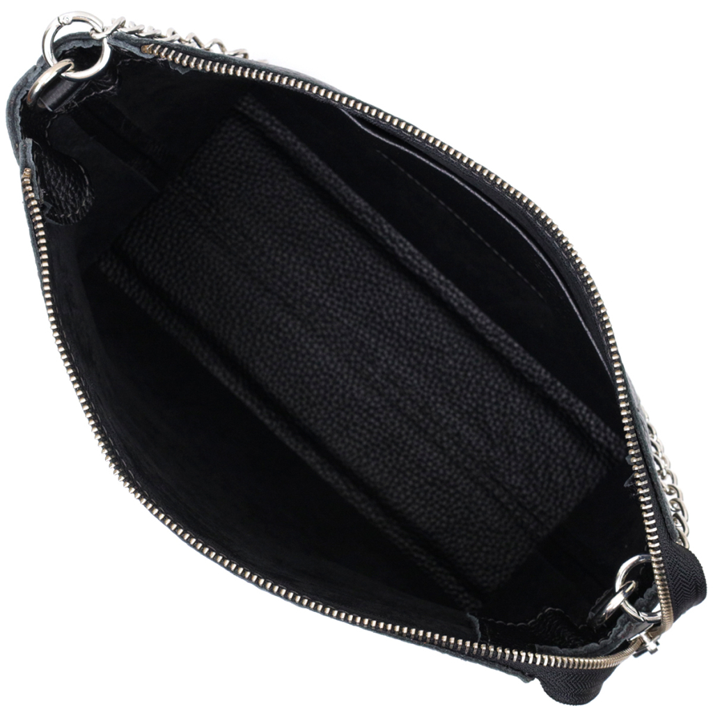 Сумка Grande Pelle З натуральної шкіри Чорна (11655) - зображення 6