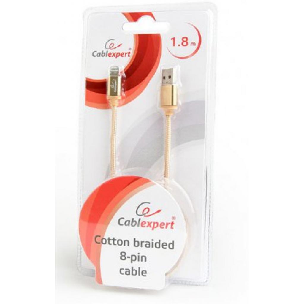 Дата кабель USB 2.0 AM to Lightning 1.8m Cablexpert (CCB-mUSB2B-AMLM-6-G) - зображення 3