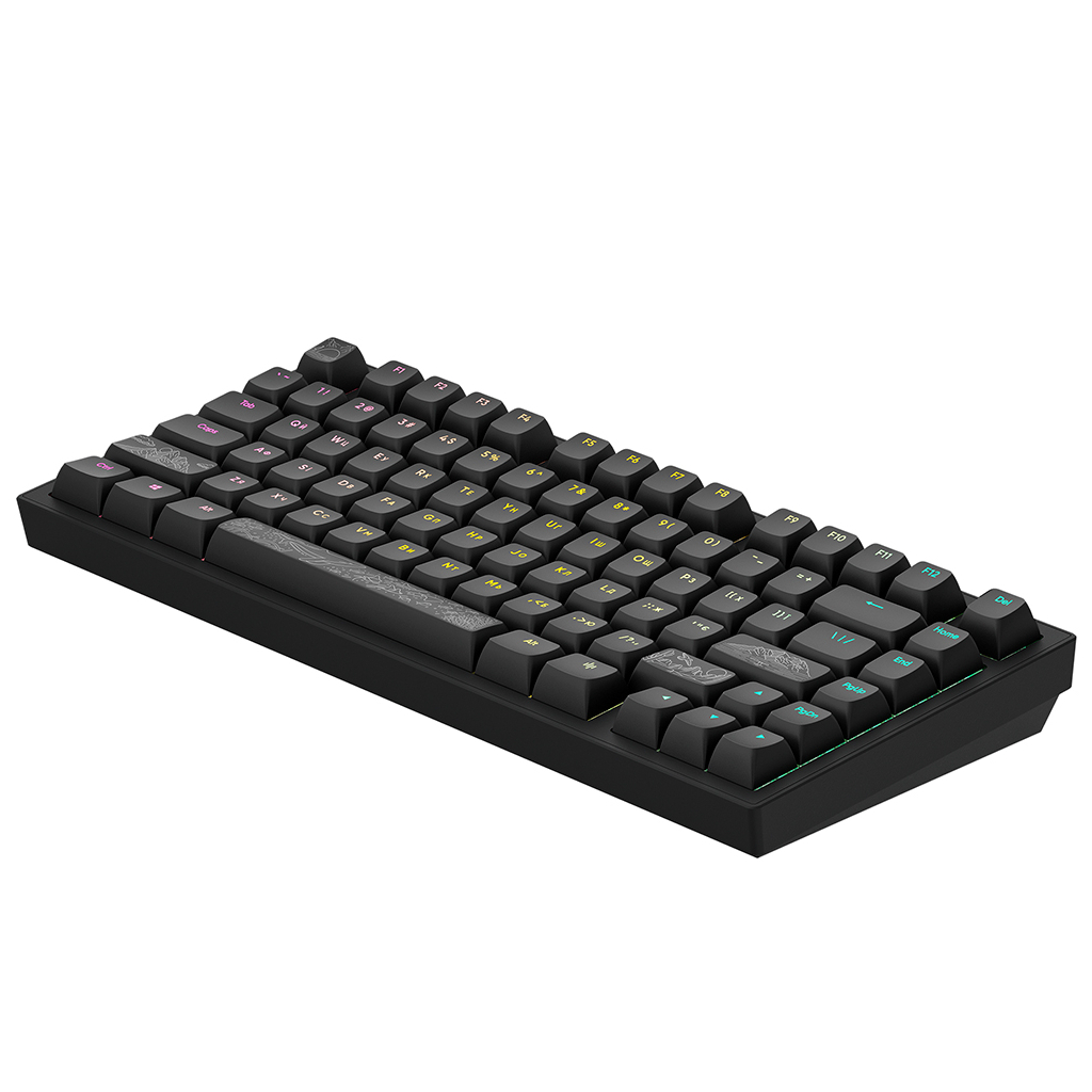 Клавіатура Dark Project ALU81 Terra Nostra PBT RGB Mech G3MS Moonstone Black (DPKB_NOSTRA_81_ANSI_BLACK_UA) - зображення 5