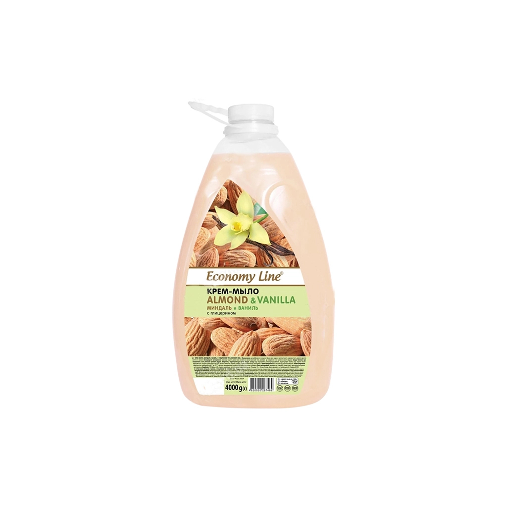 Рідке мило Sama Economy Line Мигдаль і ваніль з гліцерином 4 кг (4820270630570) - зображення 1