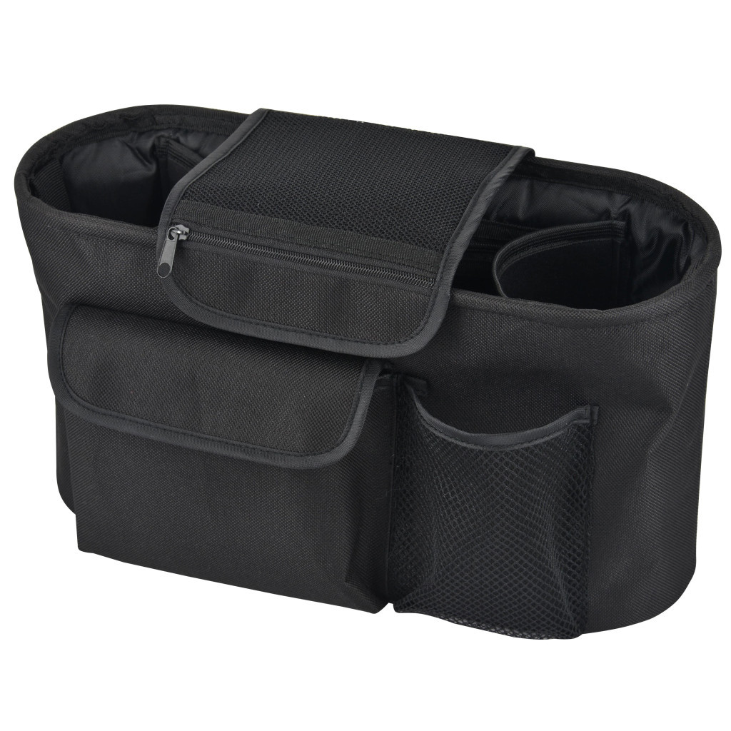 Сумка для мами Bugs Органайзер для дитячого візочка Чорний (6900000017173) - зображення 1