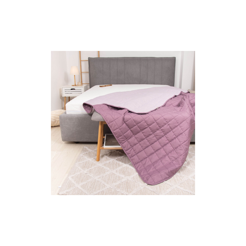 Покривало Viluta стьобане двустороннє Дует Пудрова троянда 210х240 (duet_pudtroyanda_210x240) - зображення 8