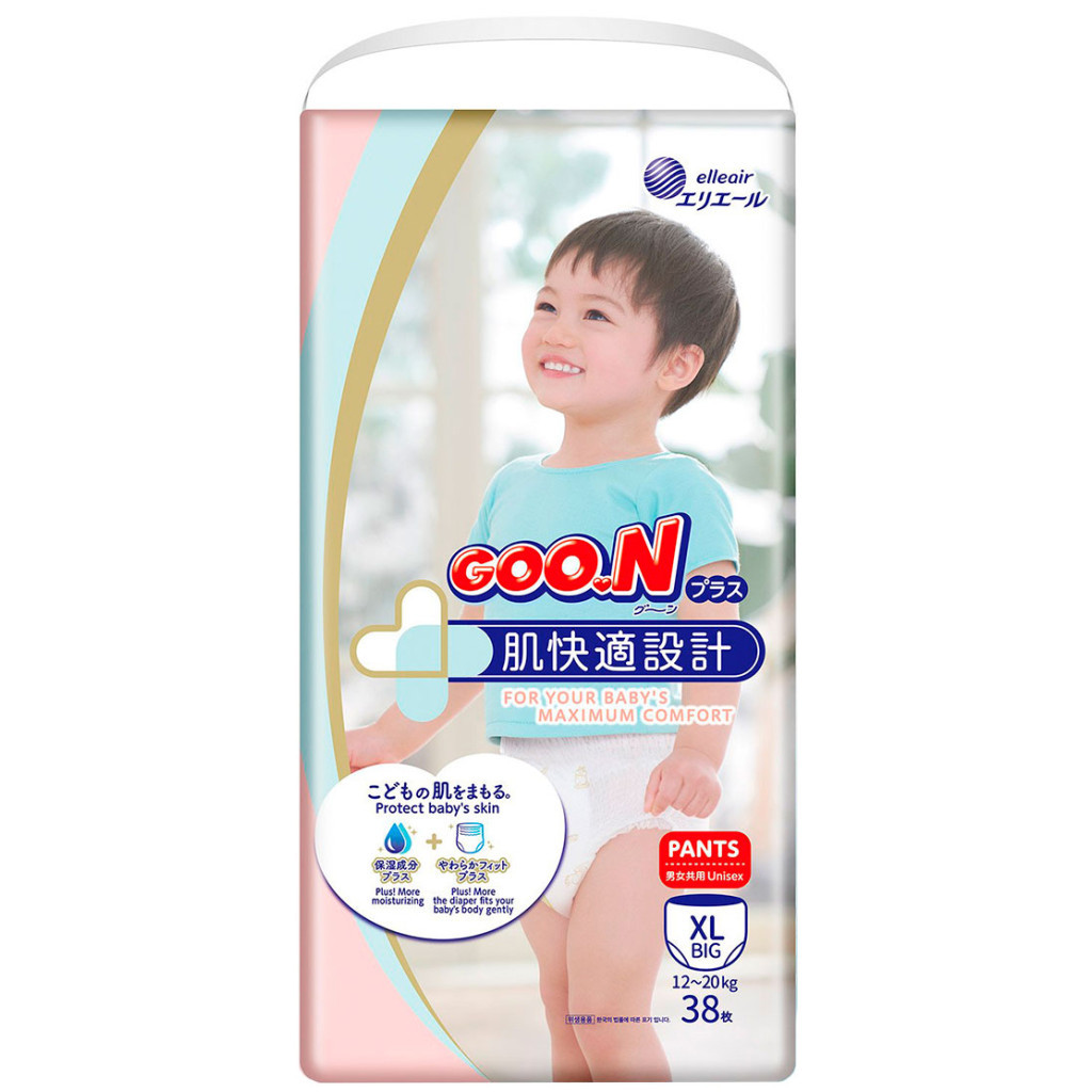 Підгузки GOO.N Plus Трусики 12-20 кг XL унісекс 38 шт (843341) - зображення 1