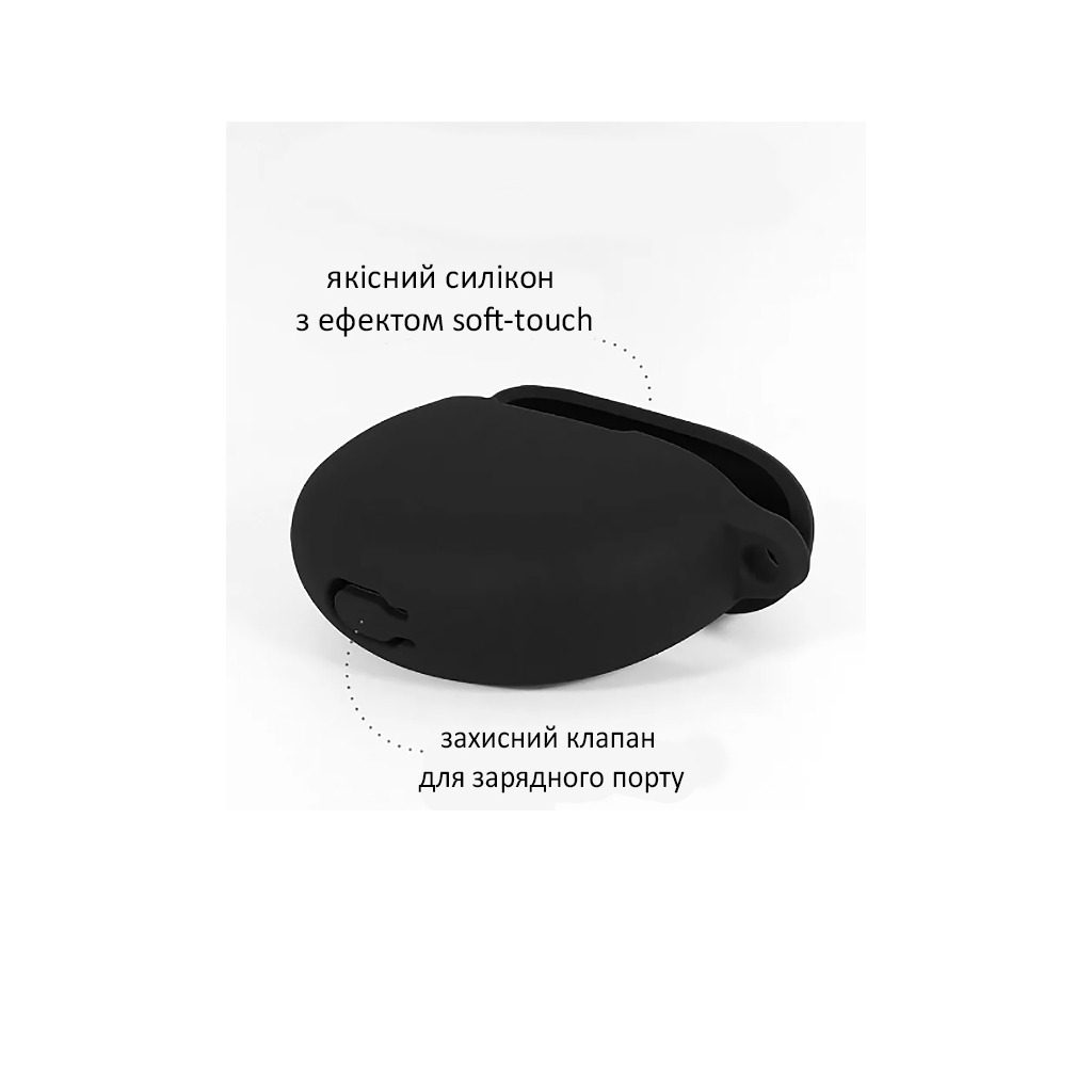 Чохол для навушників BeCover Silicon для Xiaomi Redmi Buds 4 Active Black (710176) - зображення 2