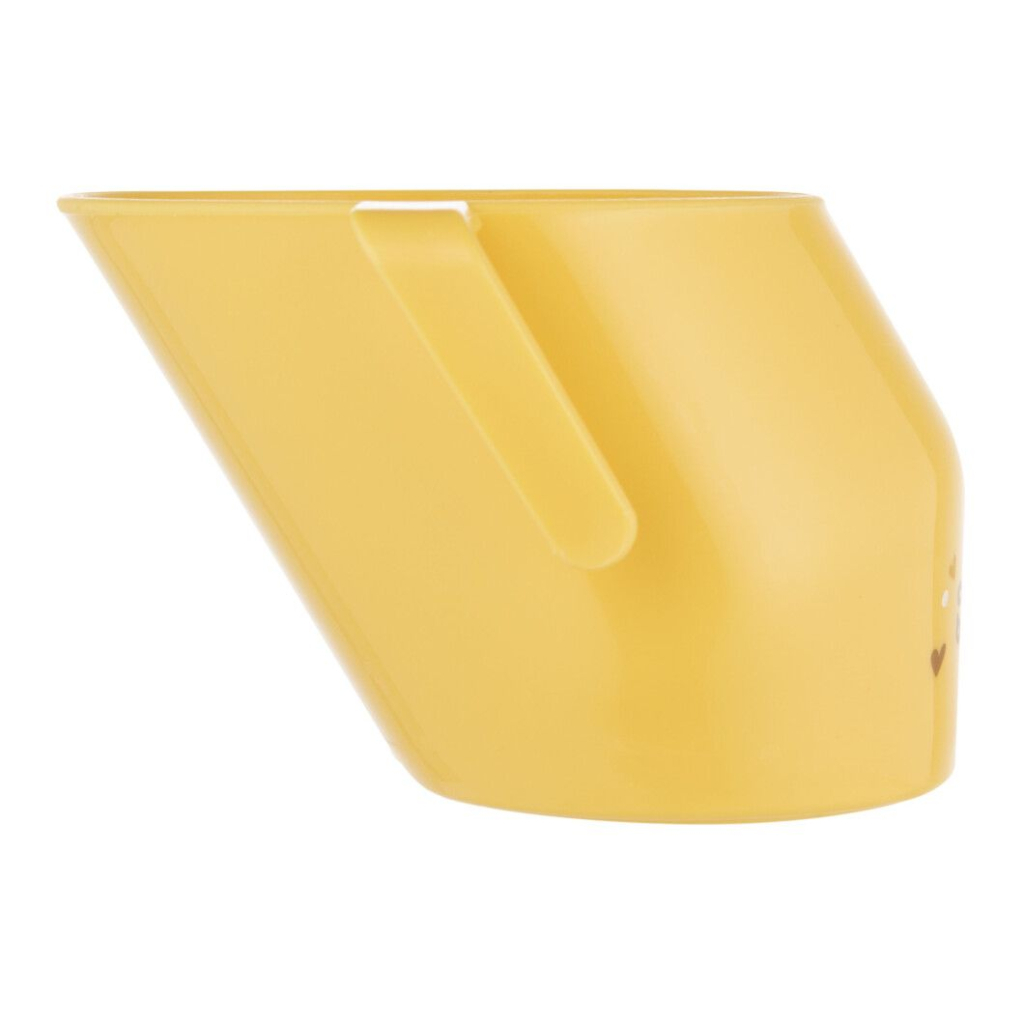 Набір дитячого посуду Canpol babies ергономічна кружка для навчання самостійного пиття, жовта (74/060_yel) - зображення 3