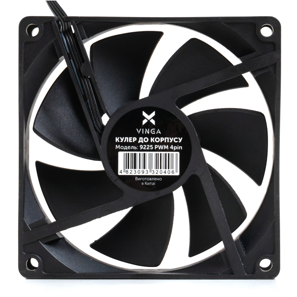 Кулер до корпусу Vinga 9225 PWM 4pin - зображення 3