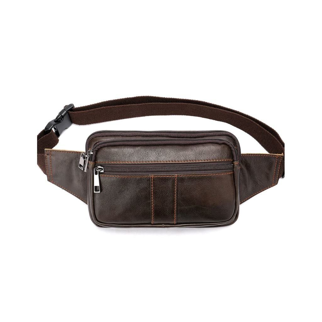 Сумка Vintage На пояс Коричнева (14727) - зображення 1