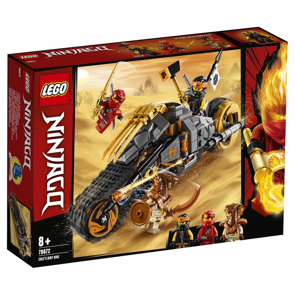 Конструктор LEGO Ninjago Ралійний мотоцикл Коула 212 деталей (70672) - зображення 1
