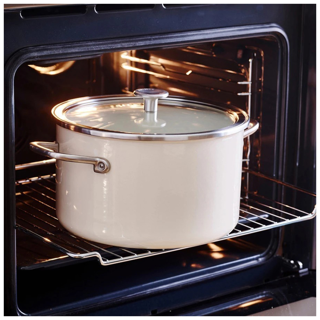 Каструля KitchenAid Steel Core 24 см 6 л мигдалевий крем (CC003269-001) - зображення 7