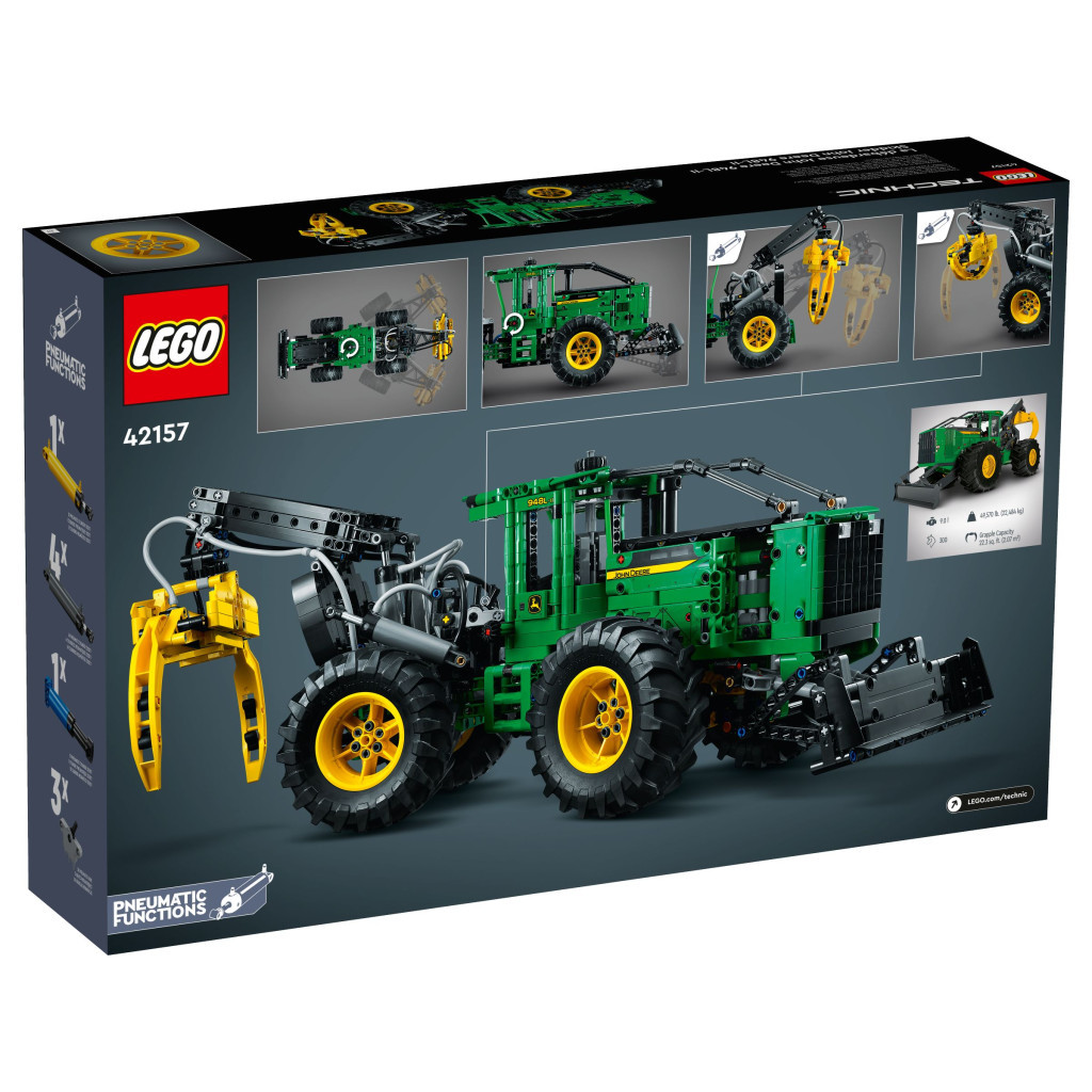 Конструктор LEGO Technic Трелювальний трактор John Deere 948L-II 1492 деталей (42157) - зображення 9