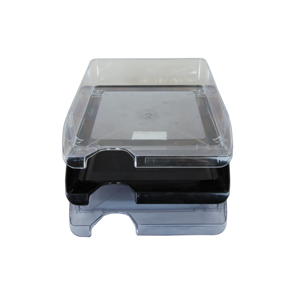 Лоток для паперів Buromax horizontal, black (BM.6000-01) - зображення 2