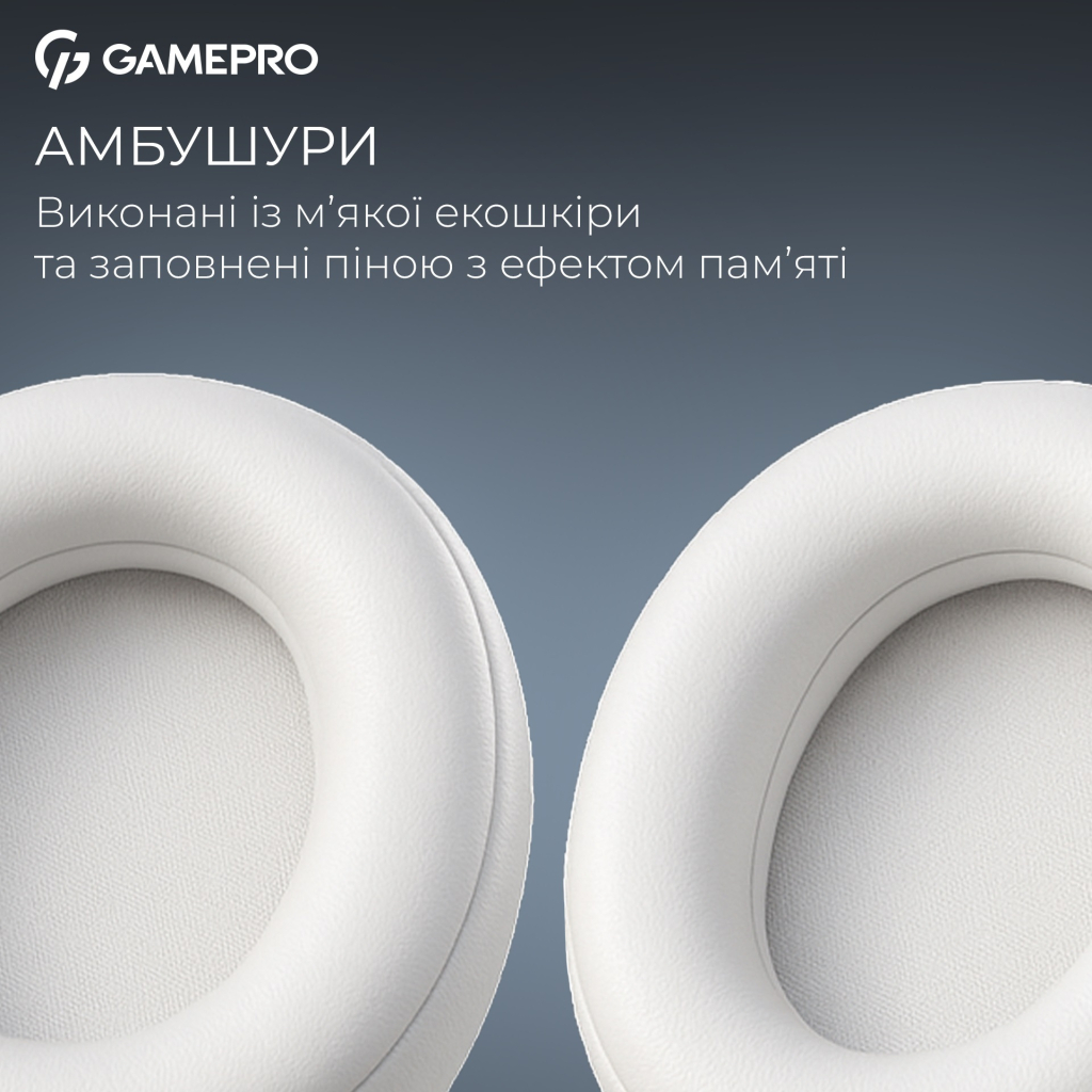 Навушники GamePro Asgard Skadi Wireless White/Blue (HSW191WB) - зображення 11