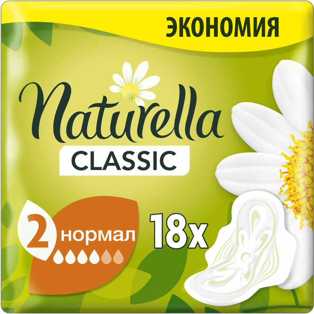 Гігієнічні прокладки Naturella Classic Normal 18 шт. (8001841479309) - зображення 1