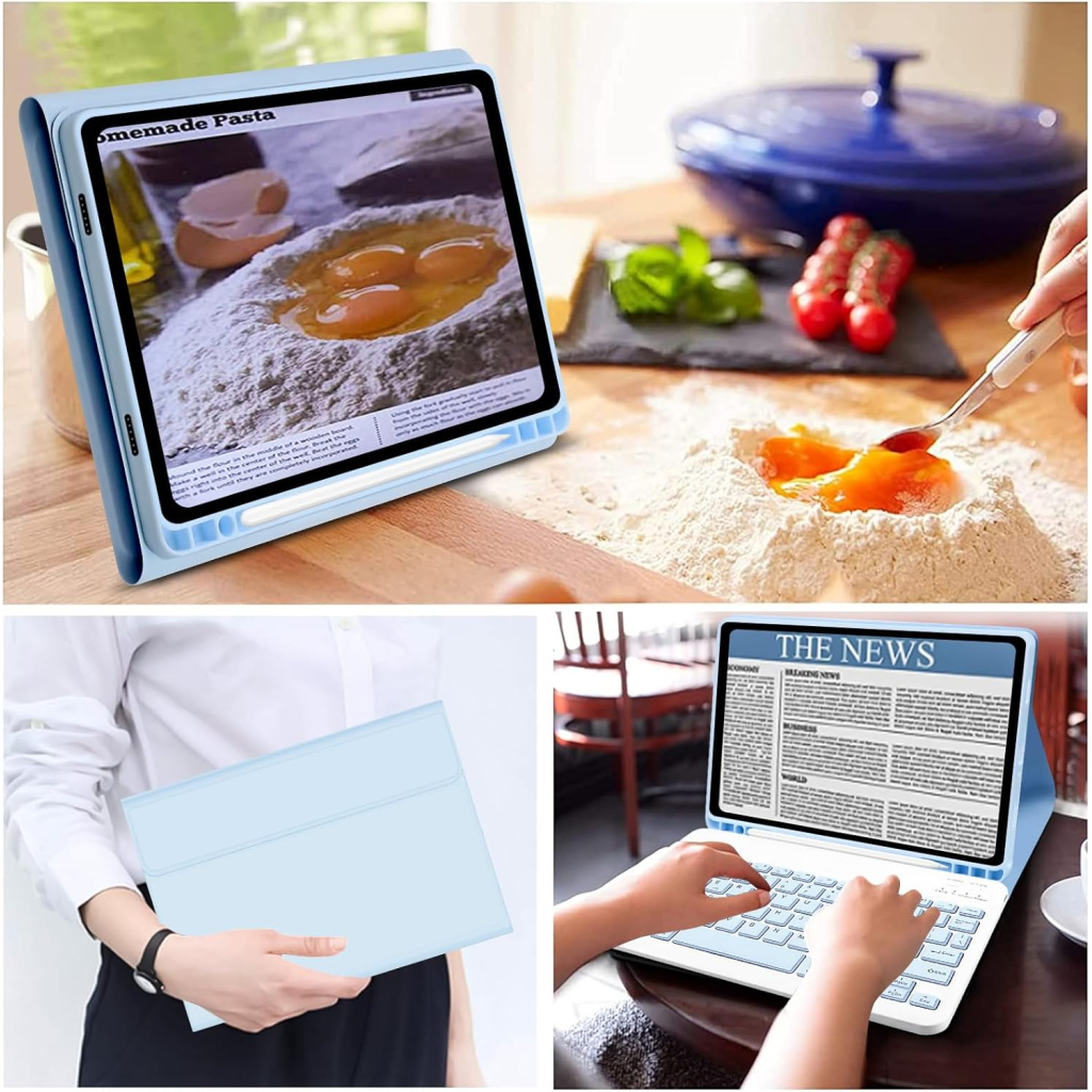 Чохол до планшета BeCover Keyboard Samsung Tab A9 SM-X115 8.7" Light Blue (712358) - зображення 6