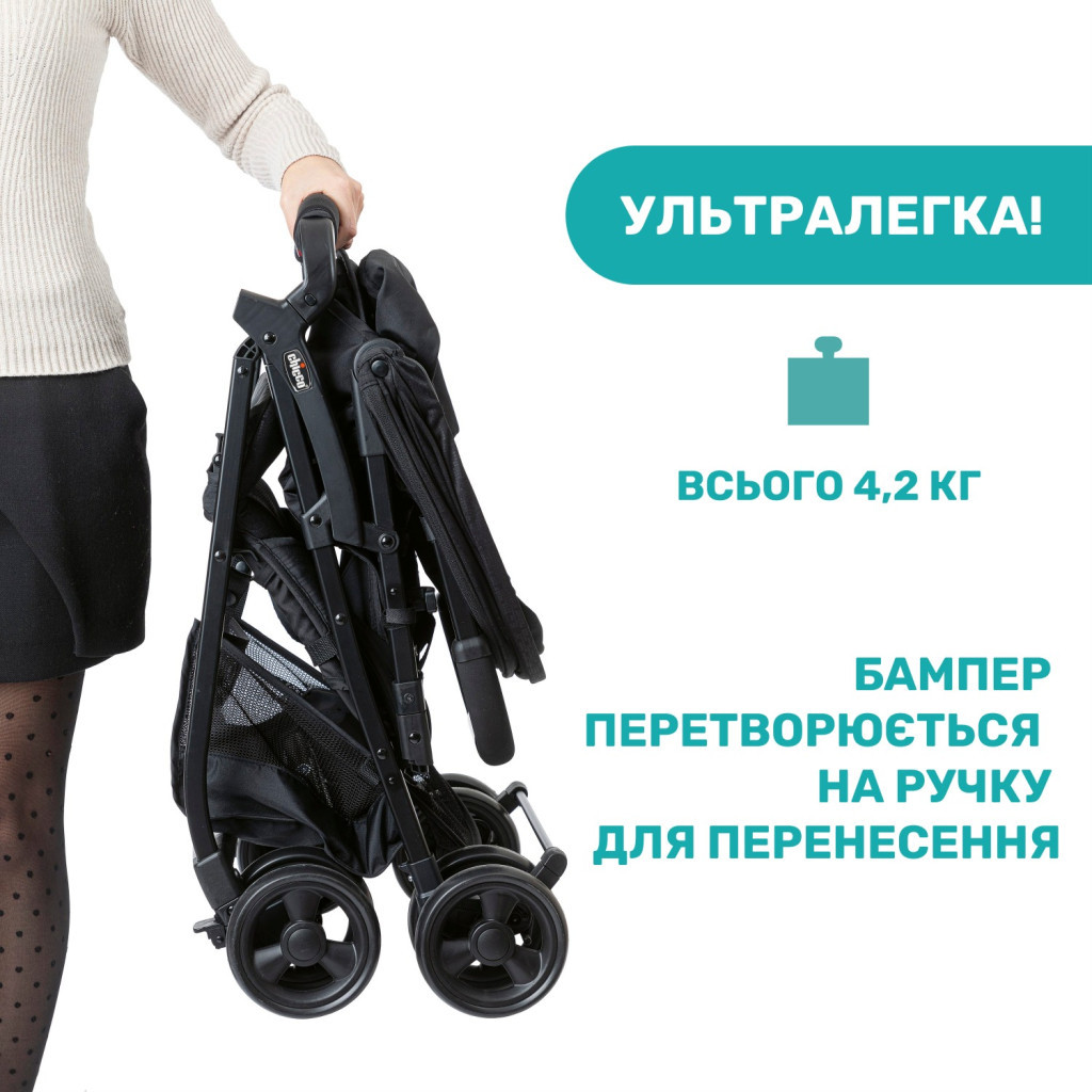 Коляска Chicco Ohlala 3 Чорна (79733.51) - зображення 2