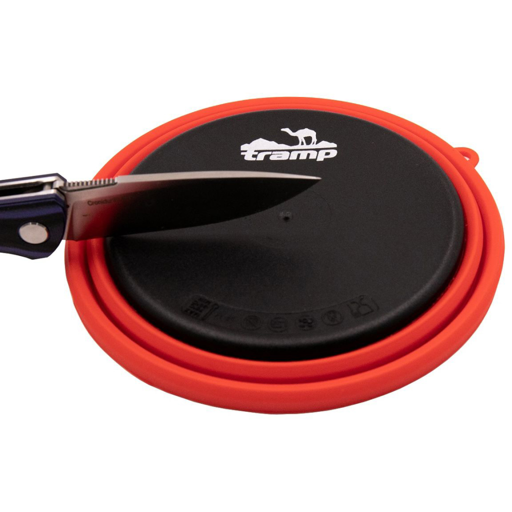 Миска туристична Tramp силіконова з пластиковим дном 550 мл (UTRC-123-terracota) - зображення 4