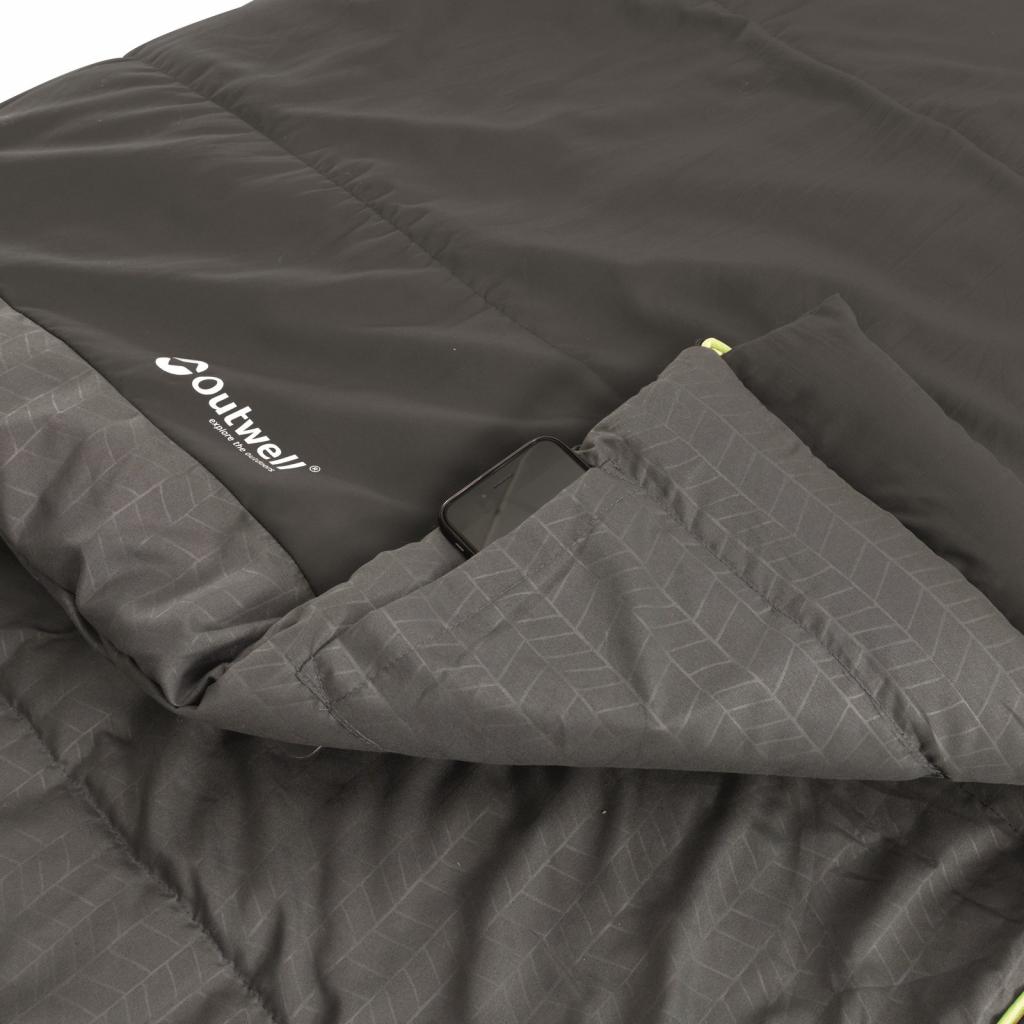 Спальний мішок Outwell Celebration Lux/+4°C Black (Left) (928317) - зображення 4