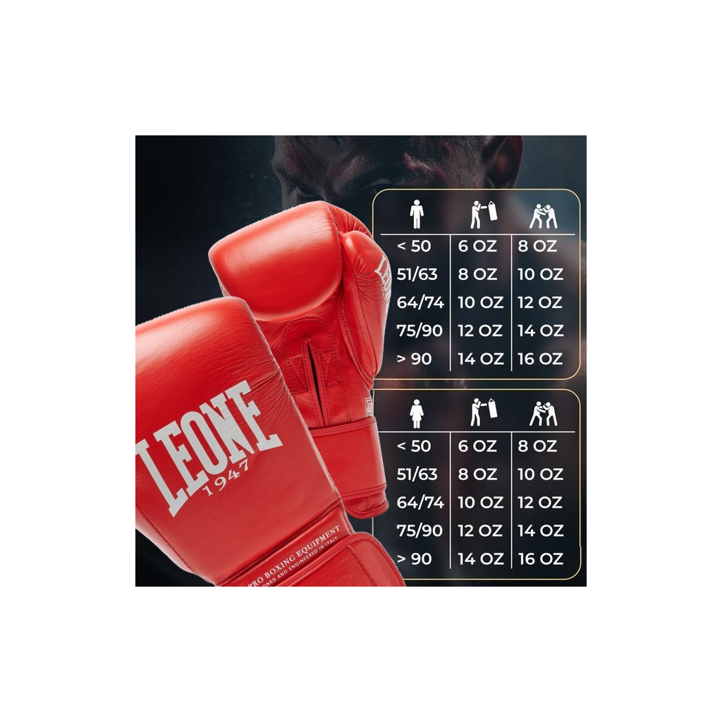 Боксерські рукавички Leone GN111 The Greatest Red 10 унцій (GN111_Red_10oz) - зображення 10