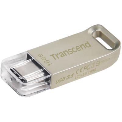 USB флеш накопичувач Transcend 16GB JetFlash 850 Metal USB 3.1 Type-C (TS16GJF850S) - зображення 3