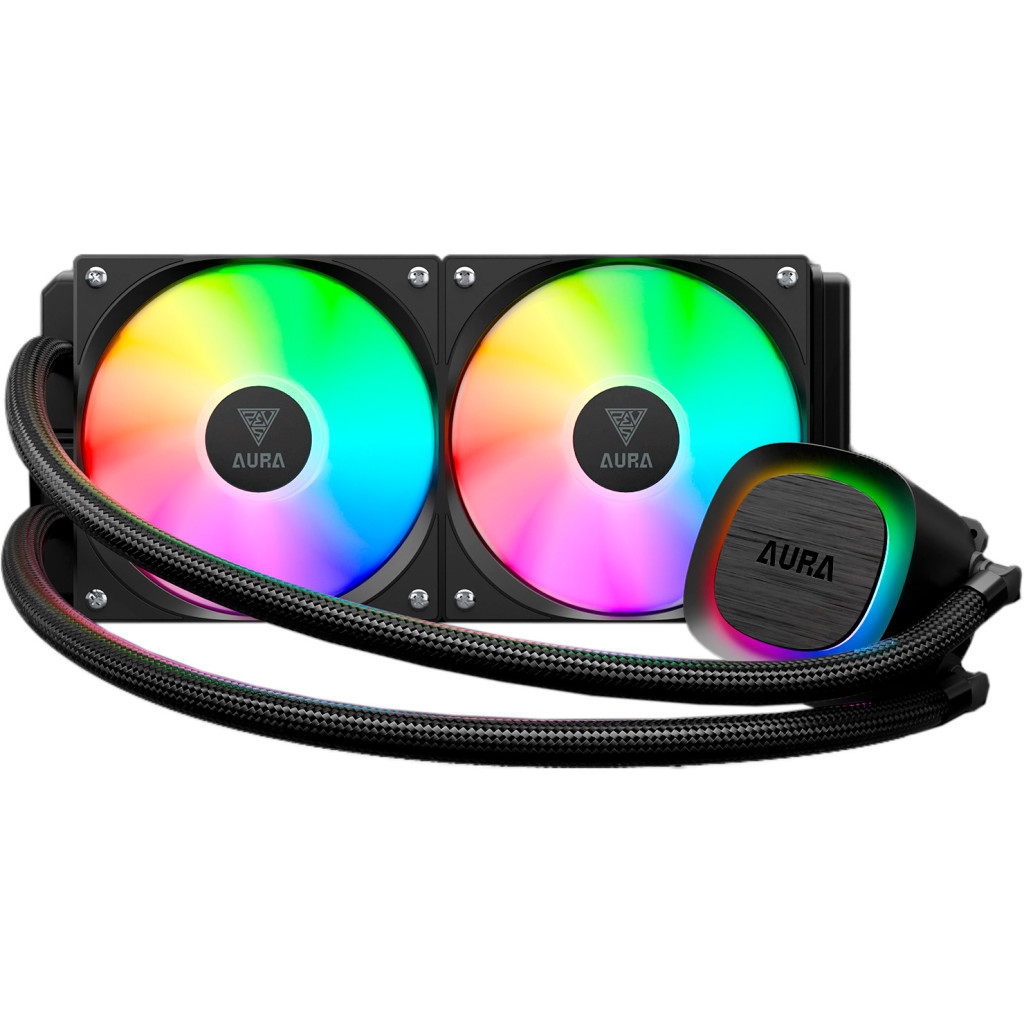 Система рідинного охолодження Gamdias AURA GL240 V2 CPU Liquid Cooler (4712960139336) - зображення 2