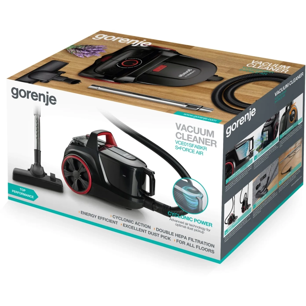 Пилосос Gorenje VCE01SFABKR - изображение 12