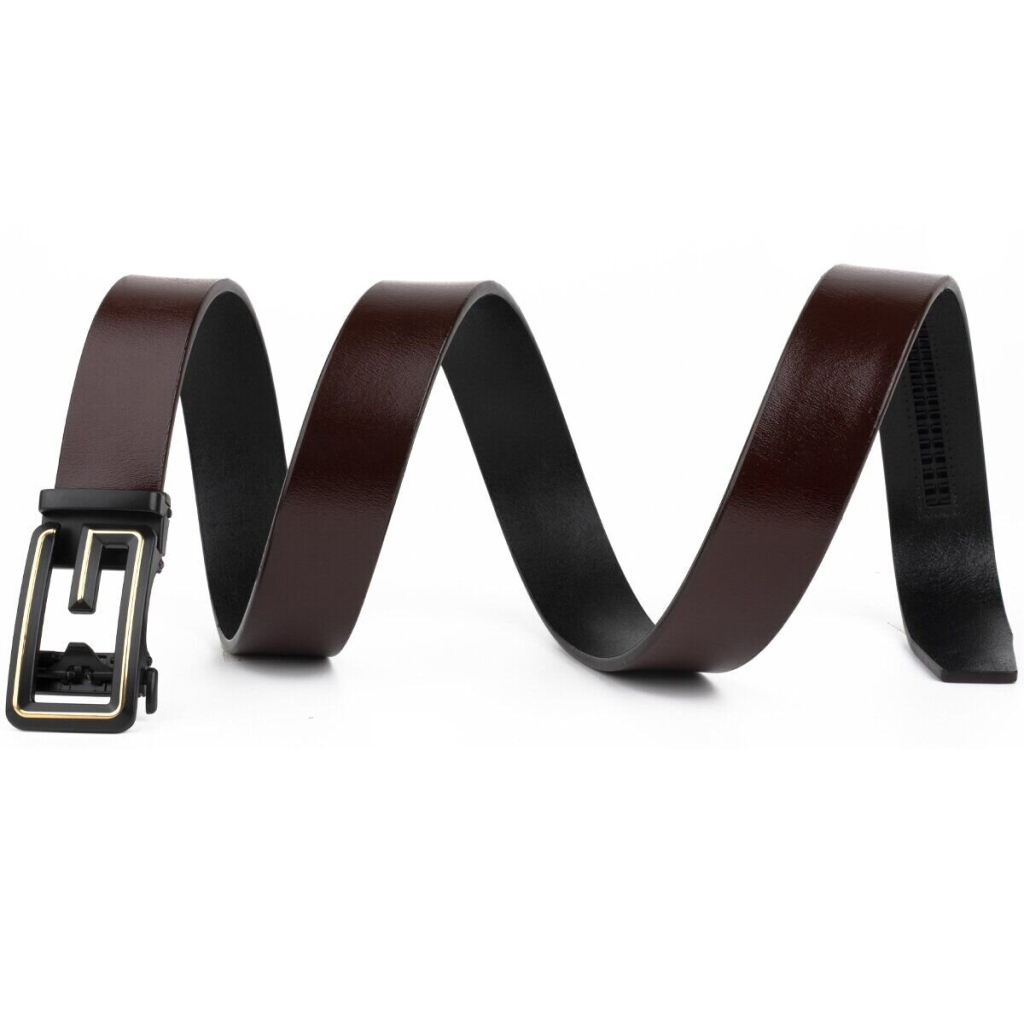 Ремінь Vintage Чоловічий з пряжкою у вигляді літери G Коричневий (20288) - зображення 2
